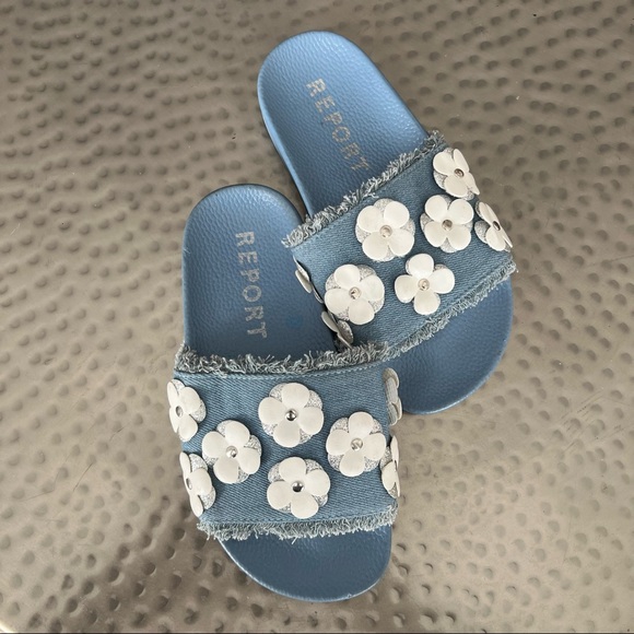 Report Filipi Daisy Denim Slide Sandal - Picture 9 of 9